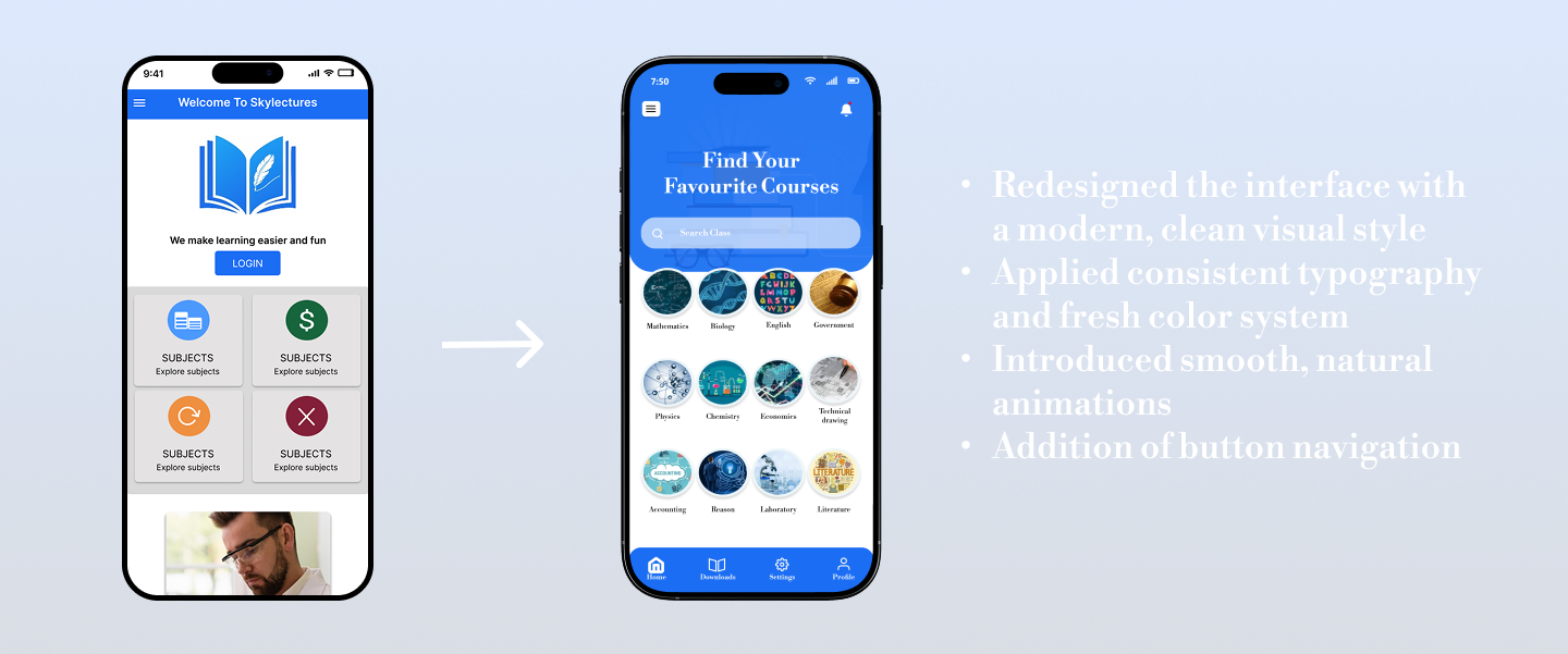 Redesigned App Screenshot